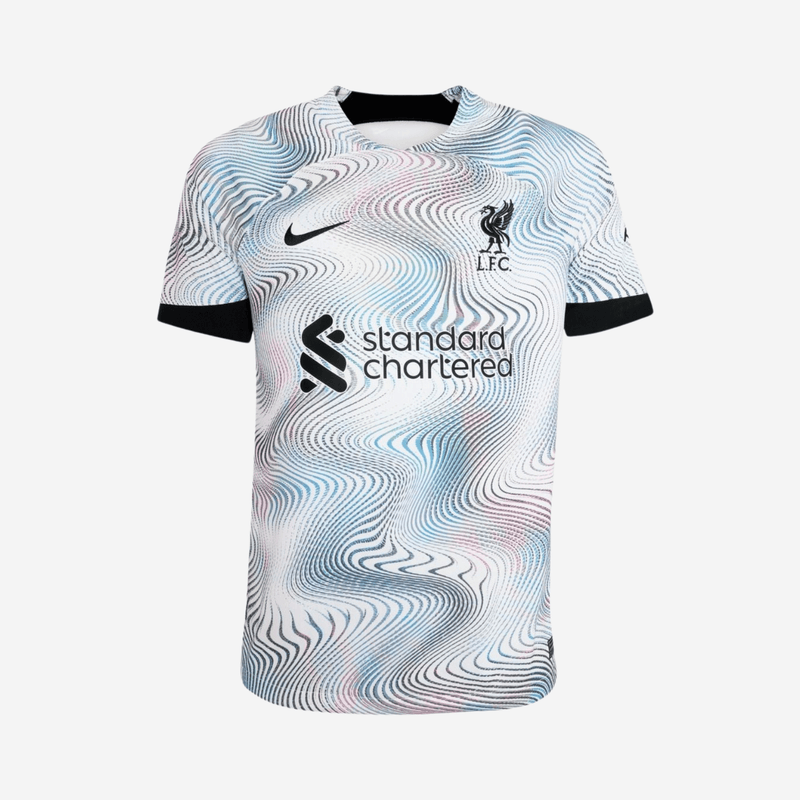 Camisa Liverpool Away 2022/23 - Nike Torcedor Masculina - Branca/Preta