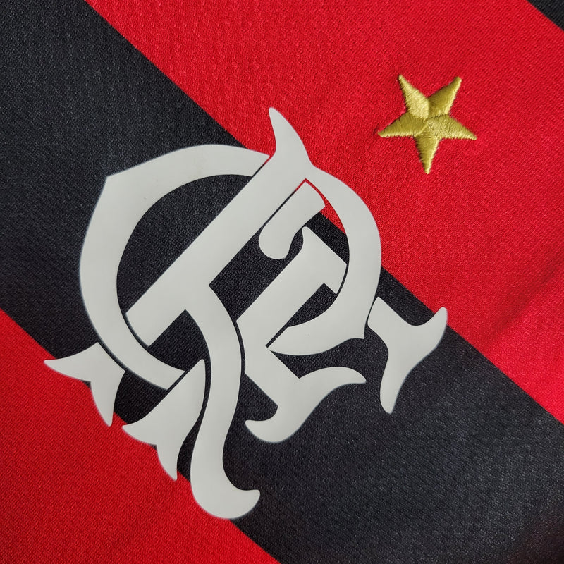 Camisa Flamengo Home  2008/09 - Nike Retrô Masculina - Vermelha/Preta