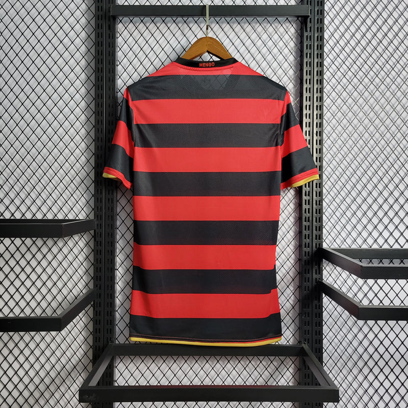 Camisa Flamengo Home  2008/09 - Nike Retrô Masculina - Vermelha/Preta