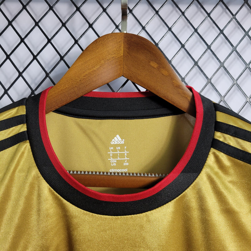Camisa Milan III 2013/14 - Adidas Retrô Masculina - Dorada/Preta