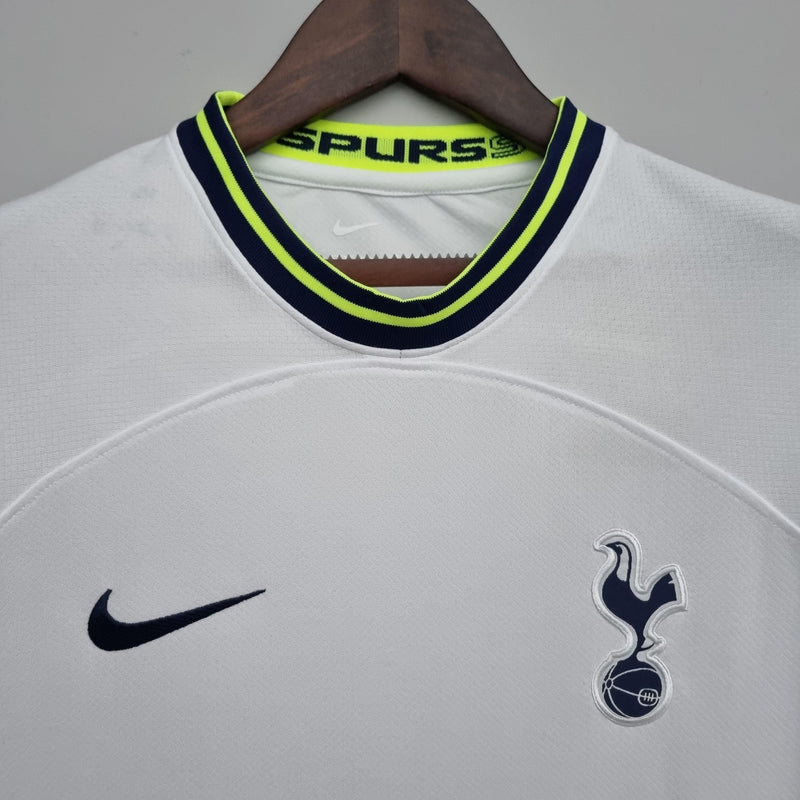 Camisa Tottenham Home 2022/23 - Nike Torcedor Masculina - Branca/Amarela Florecente