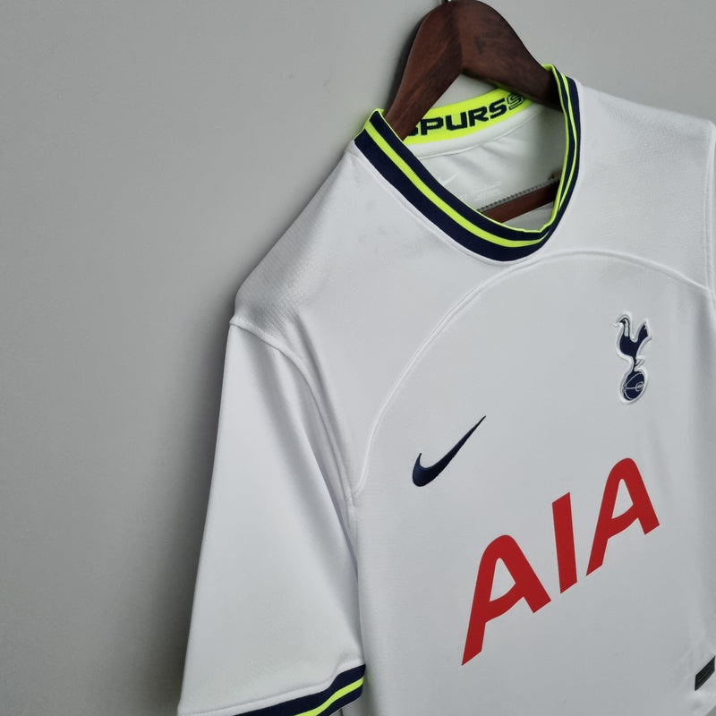 Camisa Tottenham Home 2022/23 - Nike Torcedor Masculina - Branca/Amarela Florecente