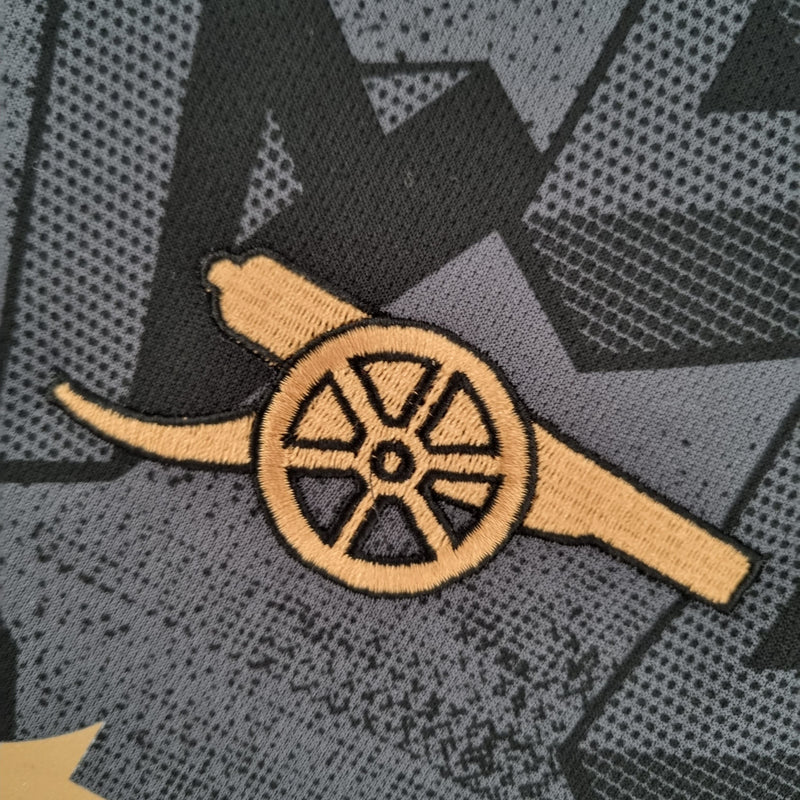 Camisa Arsenal Away 2022/23 - Adidas Torcedor Masculina - Preta/Dorada