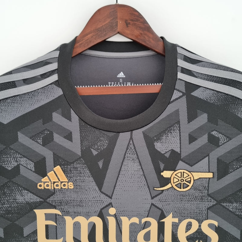 Camisa Arsenal Away 2022/23 - Adidas Torcedor Masculina - Preta/Dorada
