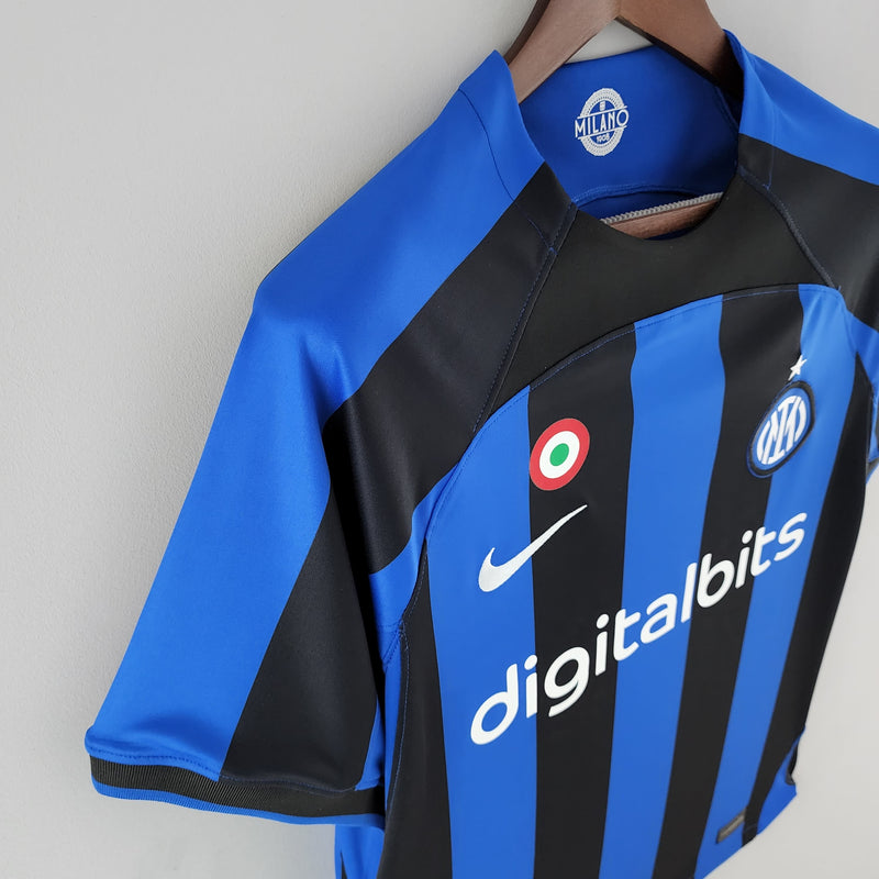 Camisa Inter de Milão Home 2022/23 - Nike Torcedor Masculina - Azul/Preta
