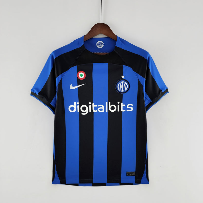 Camisa Inter de Milão Home 2022/23 - Nike Torcedor Masculina - Azul/Preta