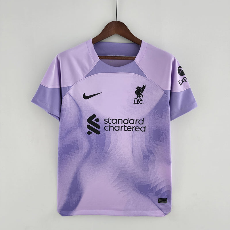 Camisa Liverpool Goleiro 2022/23 - Nike Torcedor Masculina - Roxa
