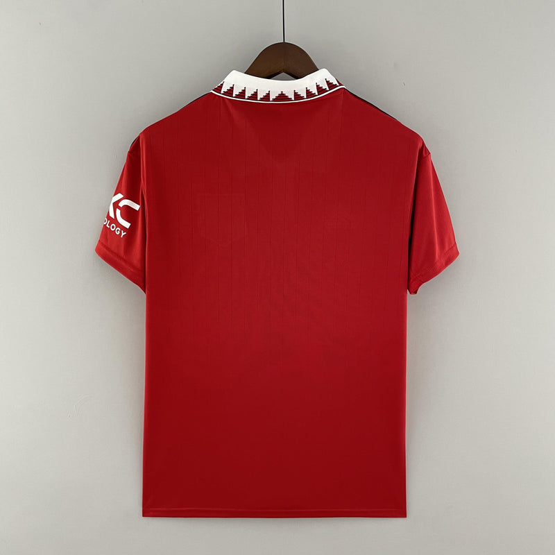 Camisa Manchester United Home 2022/23 - Adidas Torcedor Masculina - Vermelha/Branca